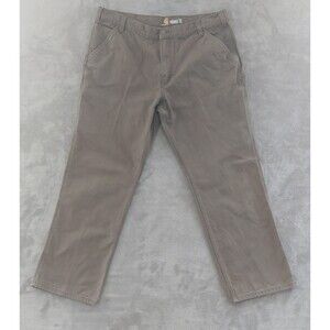 Carhartt Relaxed Fit Rugged Flex Duck Dungaree Work Pants Tan Men's 40x29.5